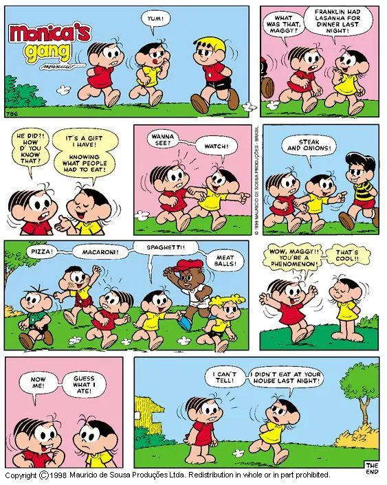 1. CHARGE - 2. CARTOON - 3. TIRINHA - 4. HQ